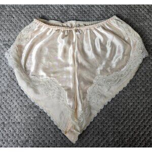 Vtg Valentino Intimo Satin Polka Dot Tap Pants French Knickers Size M